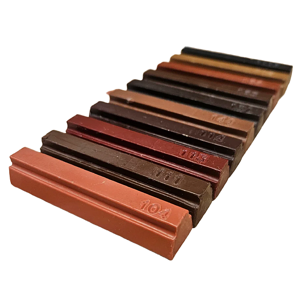 Konig Wax Filler Stick Set 974 Dark Wood Shades