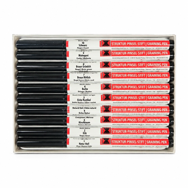 Konig Dye Grain Pen 10 Wood Shades Set 110