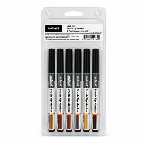Mohawk Brush Tip Marker 6 Pack Assortment